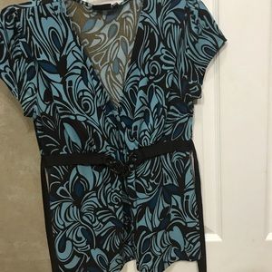 Teal and Brown Petite Medium